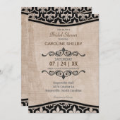 Romantic Paris Chic Bridal Shower Kaart (Voorkant / Achterkant)