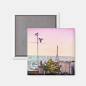 Romantic Paris Eiffel Tower Magnet (Voorkant / Achterkant)