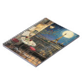 Romantic Paris France Eiffel Tower Illustration Notitieboek (Linkerzijde)
