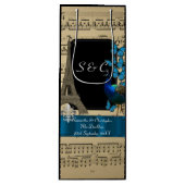 Romantic  Paris gepersonaliseerde bruiloft Wijn Cadeautas (Voorkant)