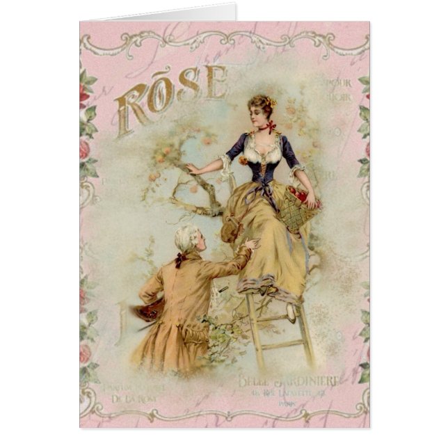 Romantic Paris Lovers roze shabbychic (Voorkant)