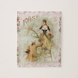 Romantic Paris Lovers roze shabbychic Legpuzzel