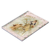 Romantic Paris Lovers roze shabbychic Notitieboek (Linkerzijde)