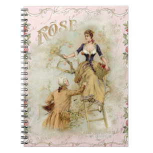 Romantic Paris Lovers roze shabbychic Notitieboek