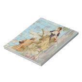 Romantic Paris Lovers Shabbychic blue Notitieblok (Linkerzijde)