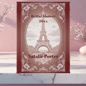 Romantic Paris Miss to Mrs Bridal Shower Welcome  Acryl Bord