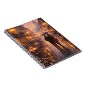 Romantic Paris Rain Spiral Notebook Notitieboek (Rechterzijde)
