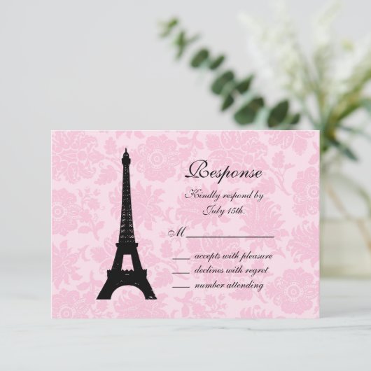 Romantic Paris RSVP (Staand voorkant)