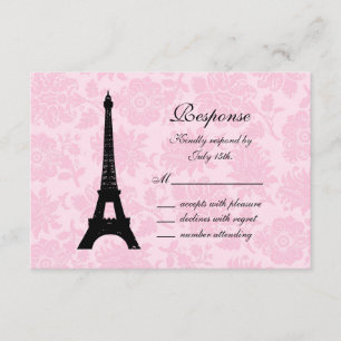 Romantic Paris RSVP Kaartje