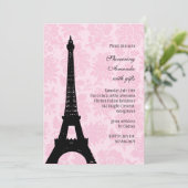 Romantic Paris Vrijgezellenfeest Kaart (Staand voorkant)