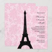 Romantic Paris Vrijgezellenfeest Kaart (Voorkant / Achterkant)