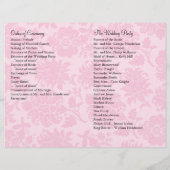 Romantic Paris Wedding Programme (Achterkant)