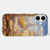 Romantic Parisian Balcony View Oil Painting Case-Mate iPhone Case (Achterkant (horizontaal))