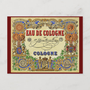 Romantic Parisian Perfume 1868 Feestdagenkaart