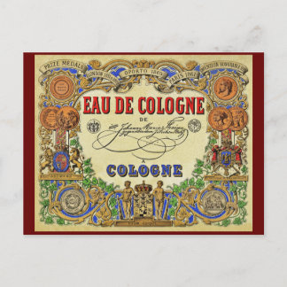 Romantic Parisian Perfume 1868 Feestdagenkaart