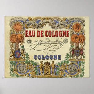 Romantic Parisian Perfume Afbeelding 1868 Poster