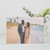 Romantic Pastel Beach Photo Kaart (Staand voorkant)