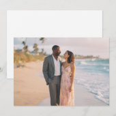Romantic Pastel Beach Photo Kaart (Voorkant / Achterkant)