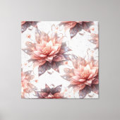 Romantic Pastel Floral Canvas – Luxury Home Decor (Voorkant)