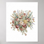 Romantic Pastel Floral Canvas Print (Voorkant)