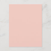 Romantic Pastel Floral Wedding Details Card Informatiekaartje (Achterkant)