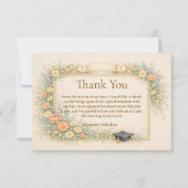 Romantic Pastel Graduation Party Bedankkaart (Voorkant)