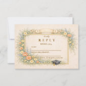 Romantic Pastel Graduation Party RSVP Kaartje (Voorkant)