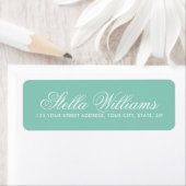 Romantic pastel green calligrafiescriptadres etiket (Insitu)