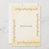 Romantic Pastel Indian Wedding Invite Kaart (Achterkant)