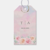 Romantic Pastel – Soft Pink & Blue  Cadeaulabel (Voorkant)