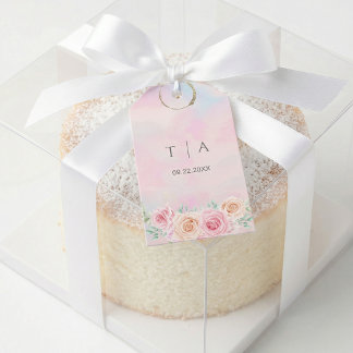 Romantic Pastel – Soft Pink & Blue  Cadeaulabel