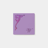 Romantic Pastel Steampunk Gothic Monogrammen Post-it® Notes (Voorkant)