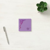 Romantic Pastel Steampunk Gothic Monogrammen Post-it® Notes (Kantoor)