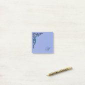 Romantic Pastel Steampunk Gothic Monogrammen Post-it® Notes (Op bureau)