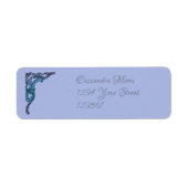 Romantic Pastel Steampunk Return Address Label (Voorkant)