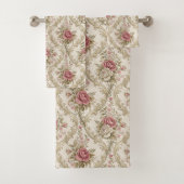 Romantic Pastel Towel Victorian-Inspired Bathroom Bad Handdoek (Insitu)