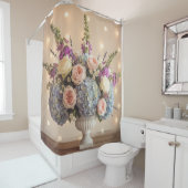 Romantic Pastel Urn Arrangement Douchegordijn (In situ)