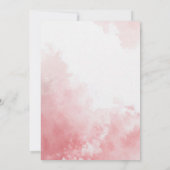 Romantic Pastel Watercolor Floral Save The Date Kaart (Achterkant)