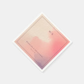 Romantic Pastel Watercolor Gradient Servet (Hoek)