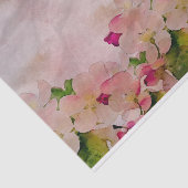 Romantic Pastel Waterverf Cherry Blossom Tissuepapier (Detail)
