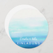 Romantic Pastels Invitaties vol kleur Kaart (Voorkant / Achterkant)