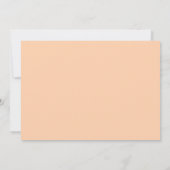 Romantic Peach Peony Wedding Shower Kaart (Achterkant)