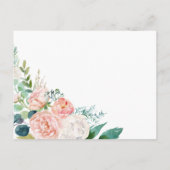 Romantic Peonies Advice & Well Wishes Advieskaart (Achterkant)