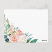 Romantic Peonies Date Night Idea Kaarten (Achterkant)