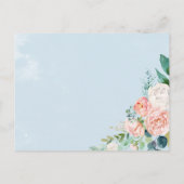 Romantic Peonies Light Blue Hartelijk dank voor de Briefkaart (Achterkant)