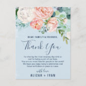 Romantic Peonies Light Blue Hartelijk dank voor de Briefkaart (Voorkant)