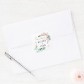Romantic Peonies Wedding Envelope zegels (Envelop)
