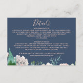 Romantic Peony Flowers | Kaart met details over bl (Voorkant)