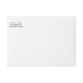 Romantic Peony Flowers Weddenschap Wrap rond label (Voorkant)