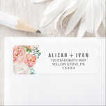 Romantic Peony Flowers Wedding Etiket<br><div class="desc">Deze romantische pony-etiketten met adressen voor de bruiloft van de bloemen bruiloft zijn perfect voor een elegante bruiloft. Het bloemontwerp is voorzien van wazige roze, perzikkleurige en witte waterverven. Koop de grootte van het terugkeeradres voor uw trouwuitnodigingen, en de grootte van het adresetiket voor uw enveloppen RSVP. Deze etiketten kunnen...</div>